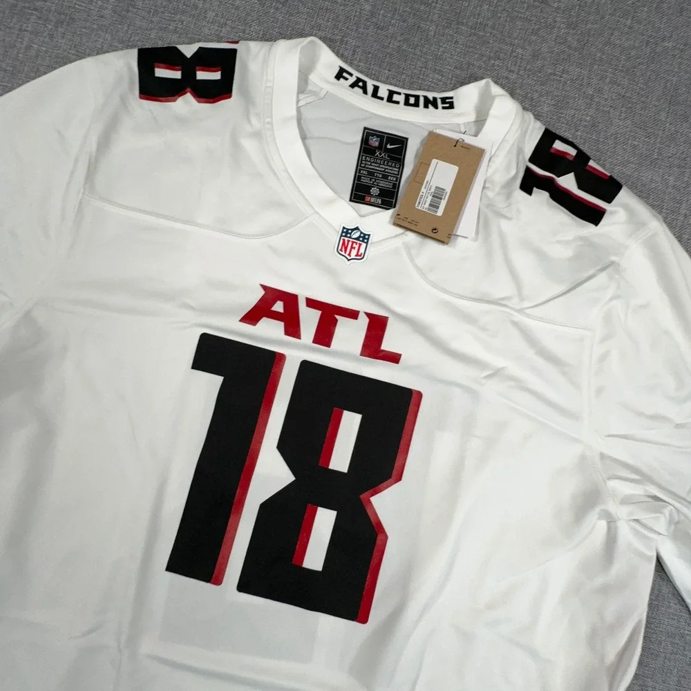 Nike Atlanta Falcons Kirk Cousins Jersey Mens XL White #18 NFL Game Player NEW